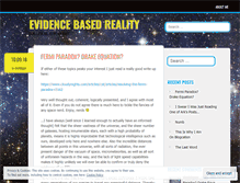 Tablet Screenshot of evidencebasedreality.com
